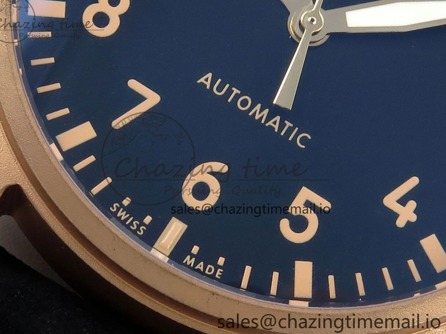 MIROTIME 0410 Affordable Big Pilot IW329703 M+F 1:1 Best Edition Black Dial on Black Nylon Strap MY 7004